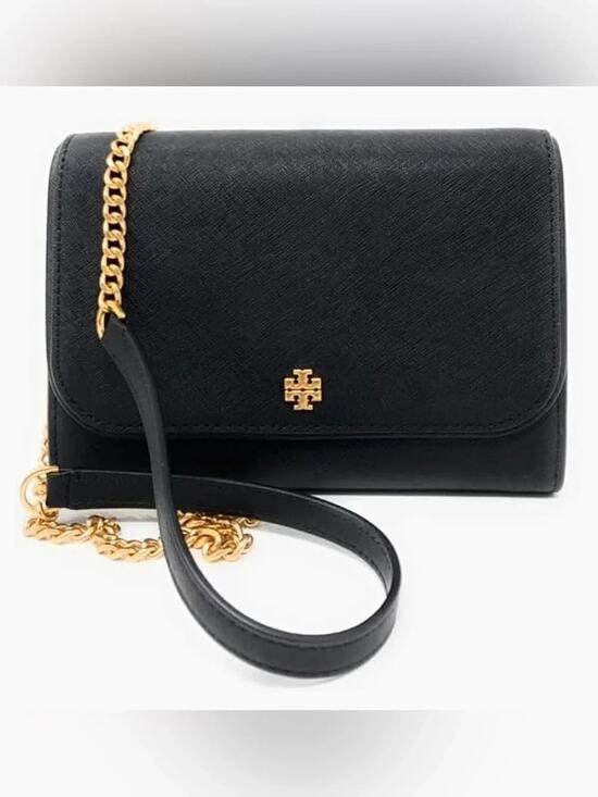 Tory Burch Handbags - NWT B10-006 136093 Tory Burch Emerson Chain Wallet black